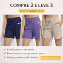 (Compre 2 Leve 3) Shorts Alícia Comfort em Malha Leve com Forro